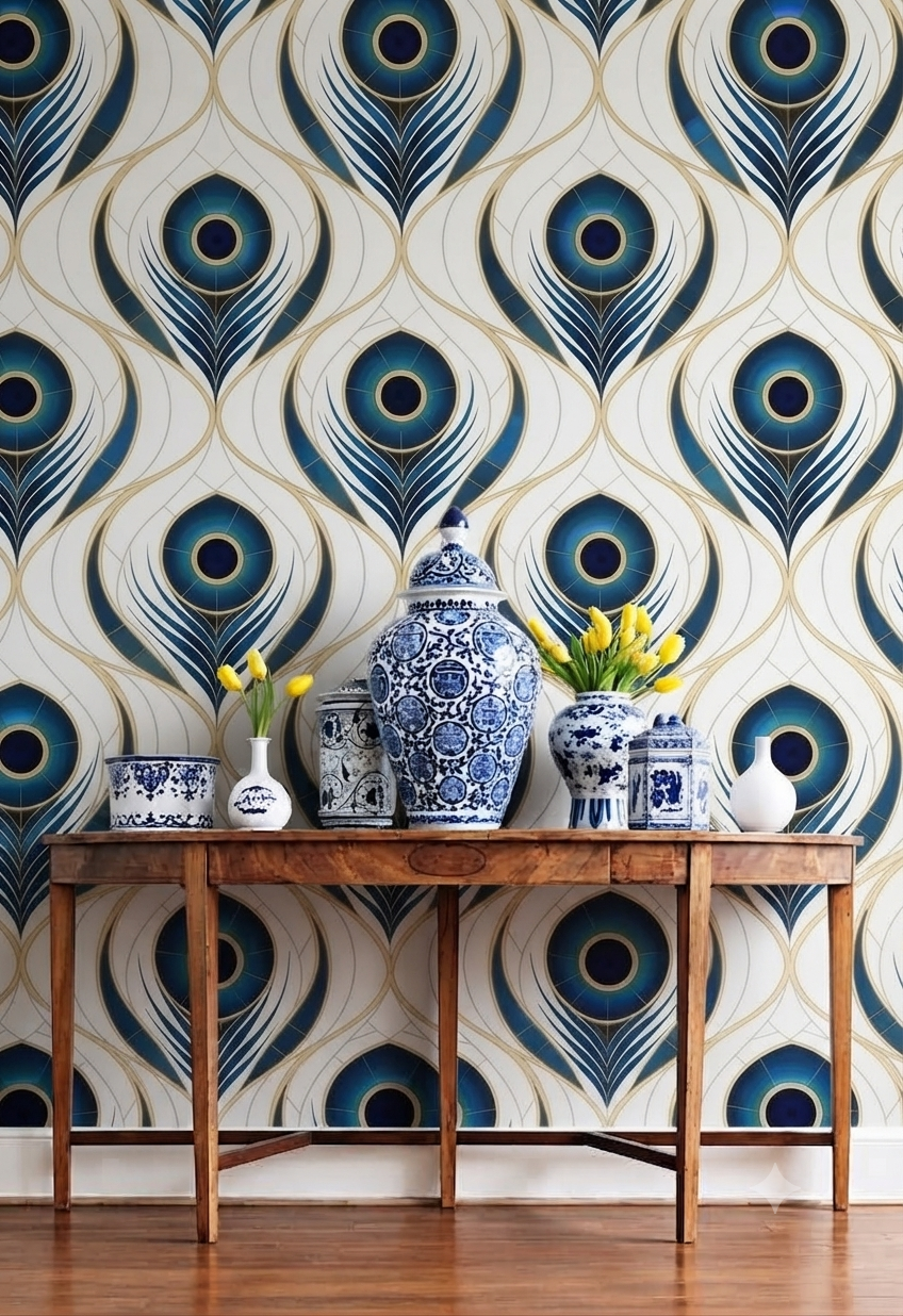 Classic Decorative Pattern Premium Wall Wallpaper.