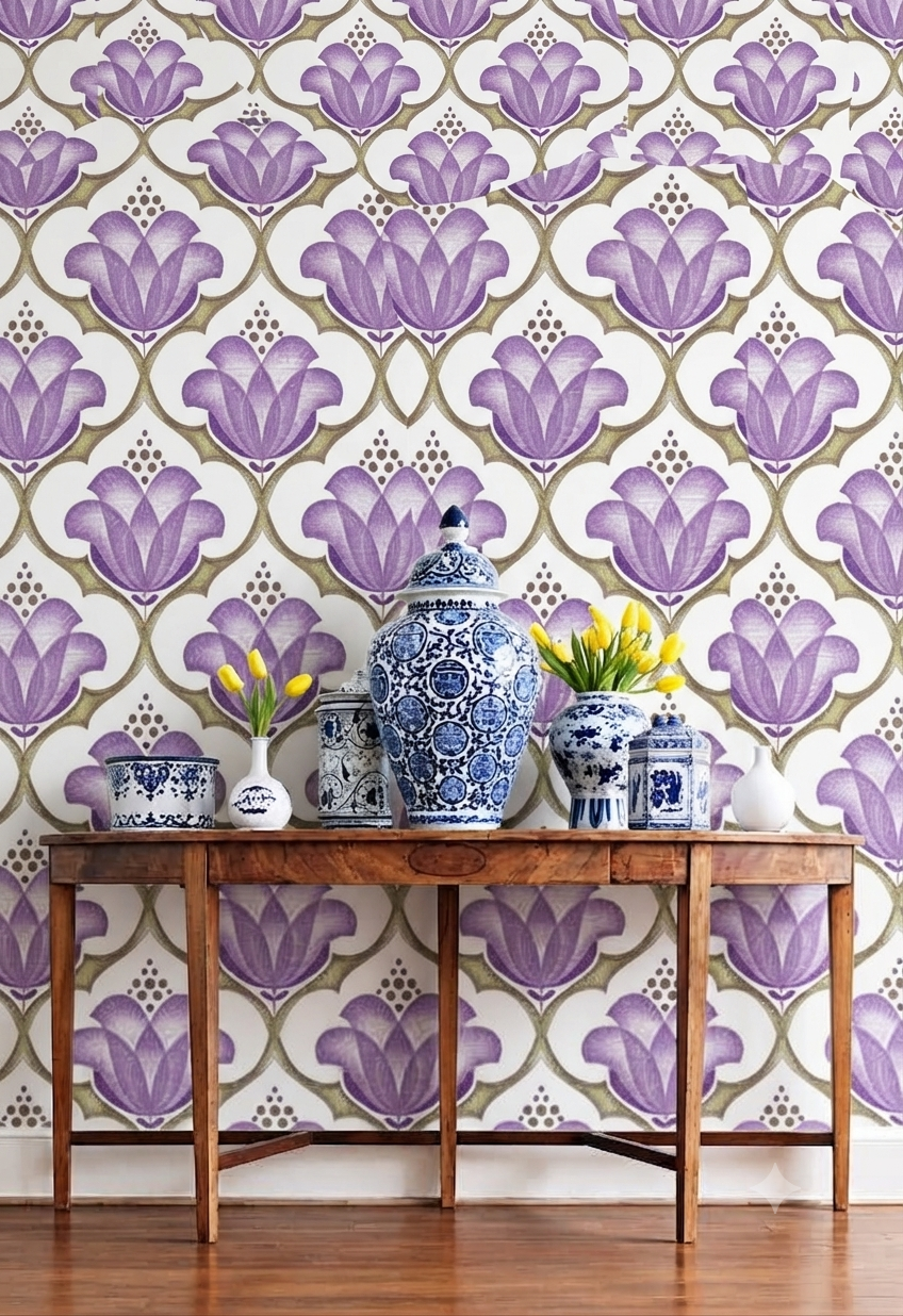 Classic Decorative Pattern Premium Wall Wallpaper.