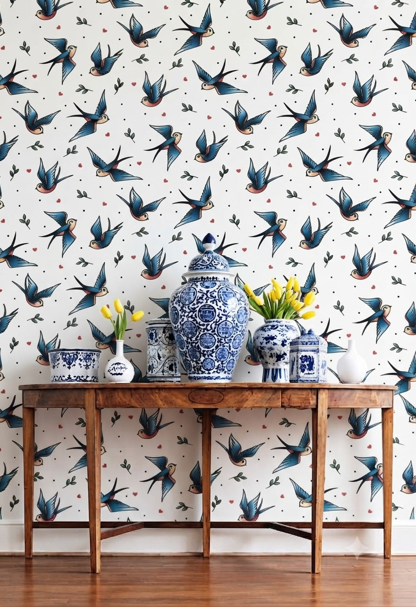 Classic Decorative Pattern Premium Wall Wallpaper.