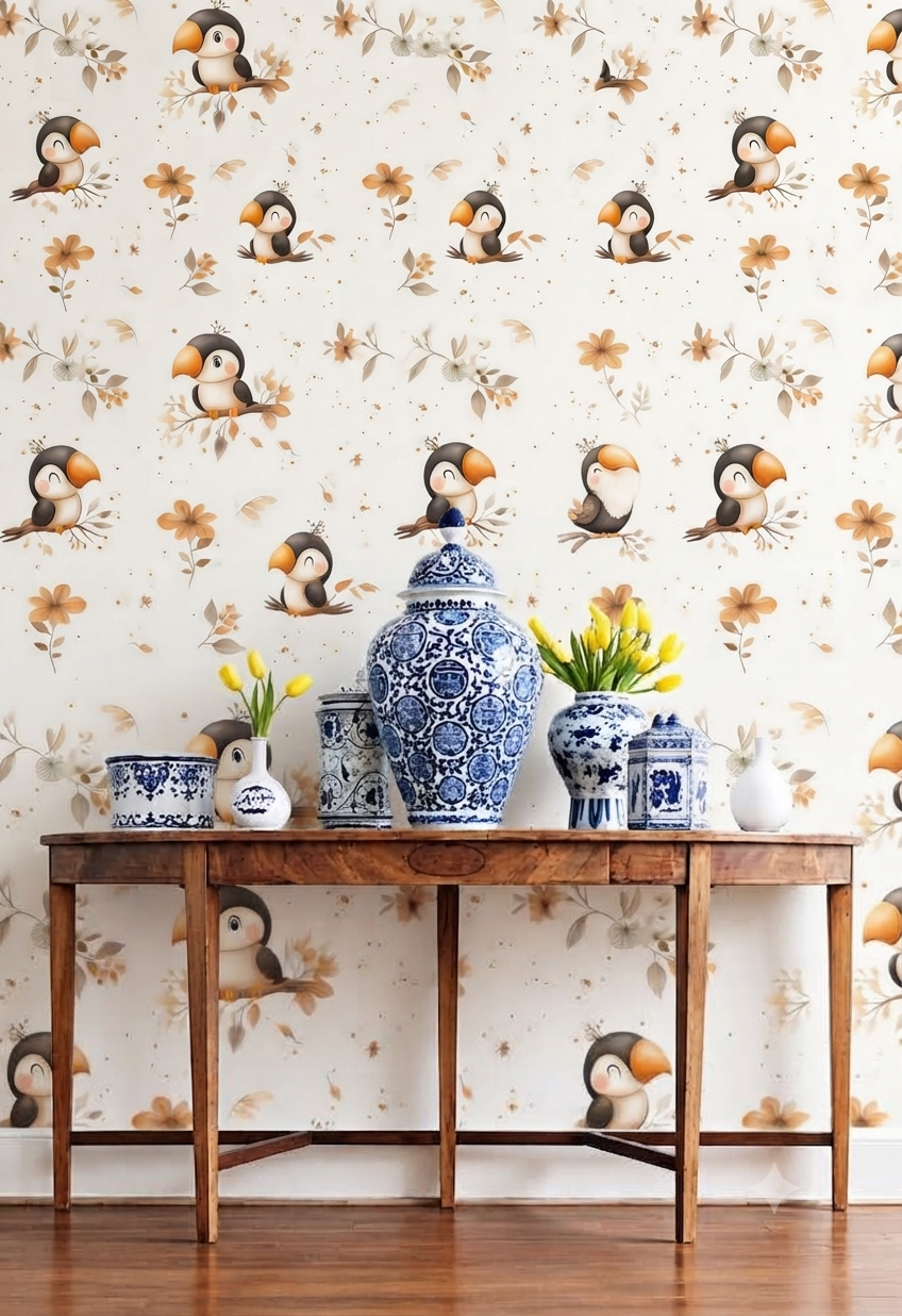 Classic Decorative Pattern Premium Wall Wallpaper.