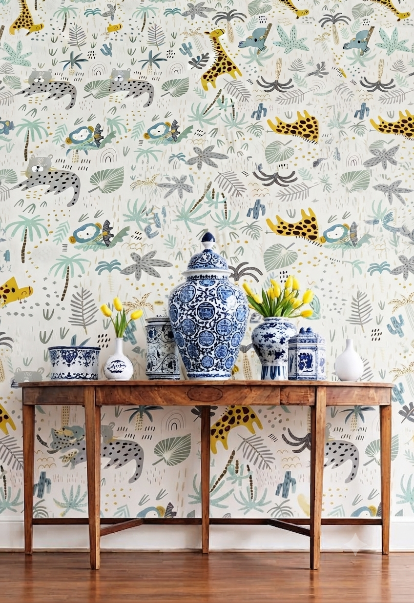 Classic Decorative Pattern Premium Wall Wallpaper.