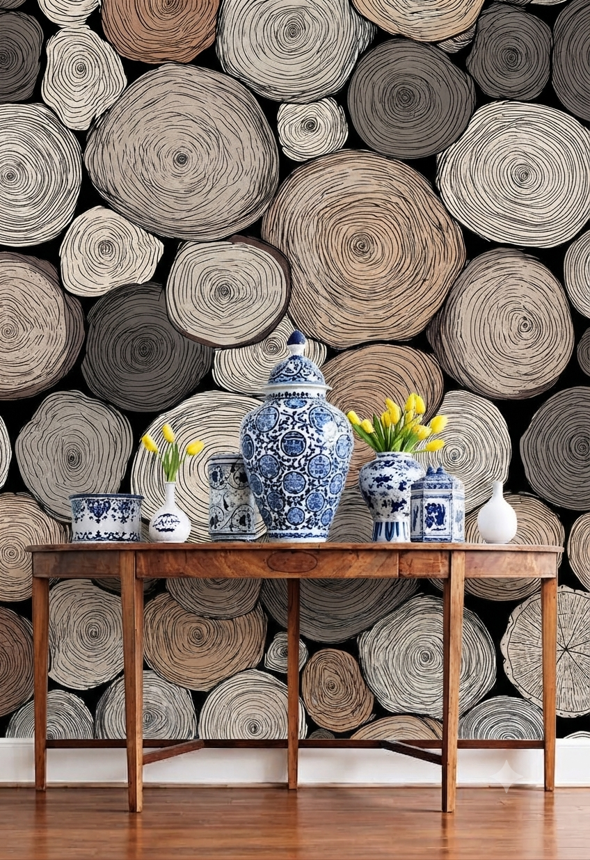 Classic Decorative Pattern Premium Wall Wallpaper.
