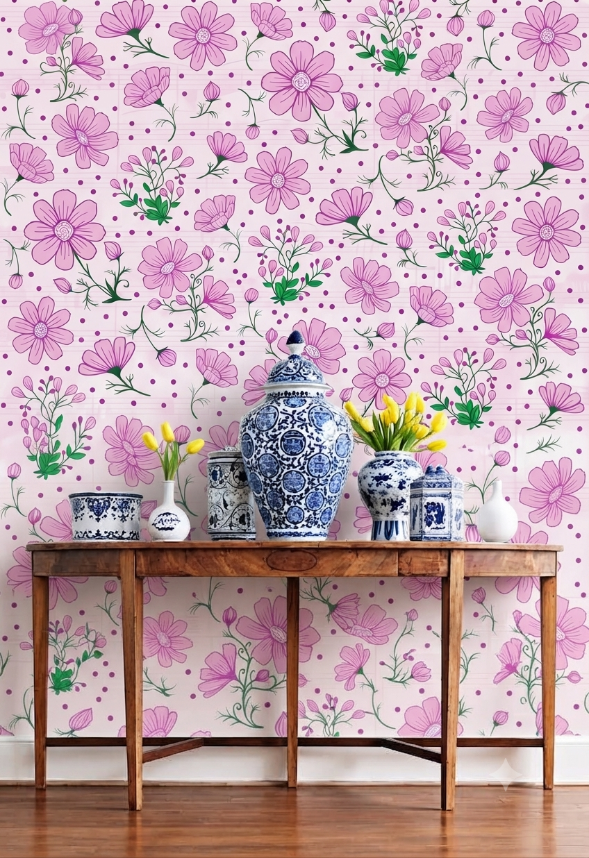 Classic Decorative Pattern Premium Wall Wallpaper.