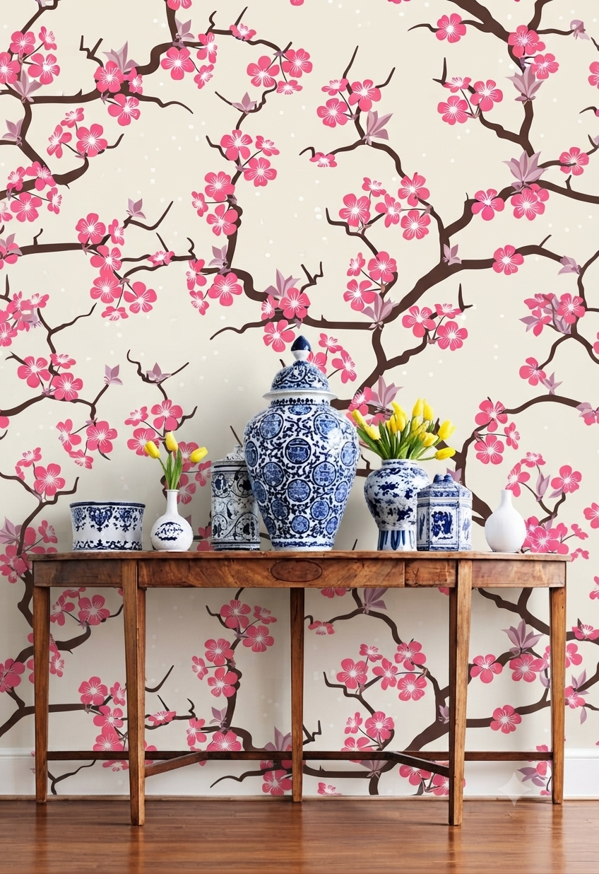 Classic Decorative Pattern Premium Wall Wallpaper.