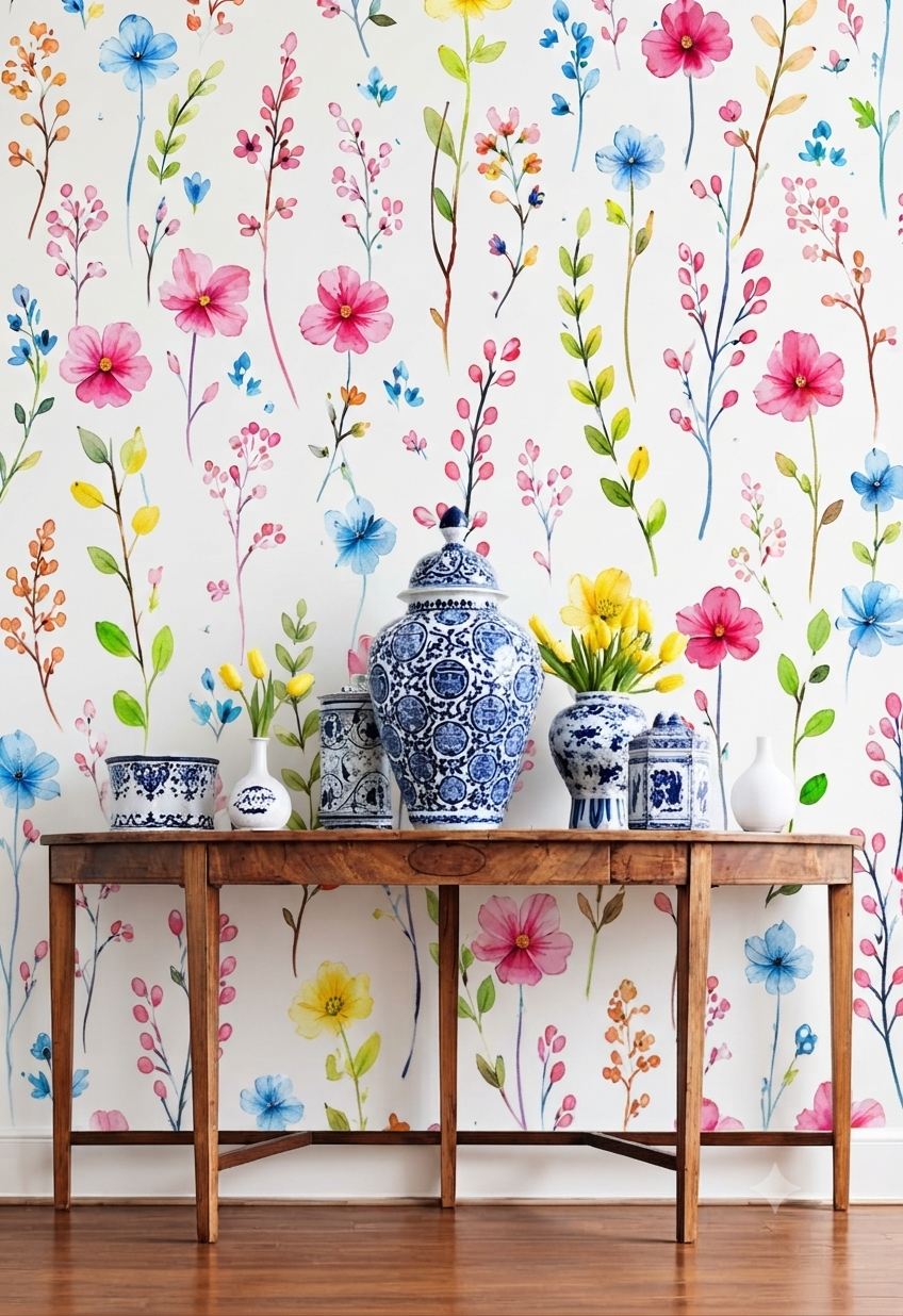 Classic Decorative Pattern Premium Wall Wallpaper.