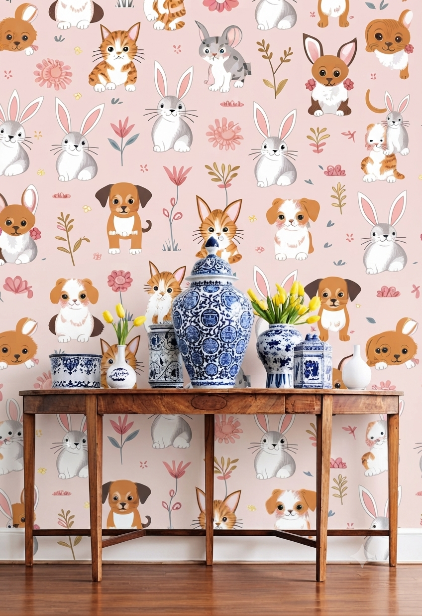 Classic Decorative Pattern Premium Wall Wallpaper.
