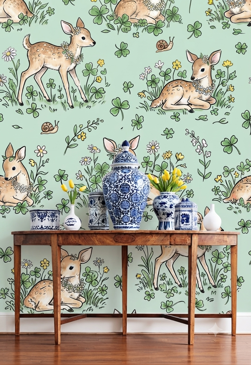Classic Decorative Pattern Premium Wall Wallpaper.