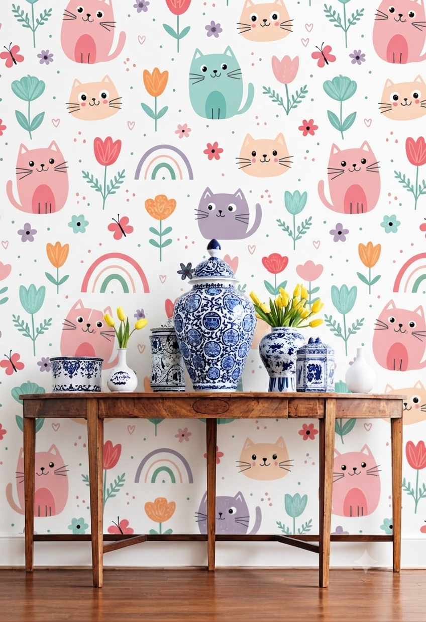 Classic Decorative Pattern Premium Wall Wallpaper.