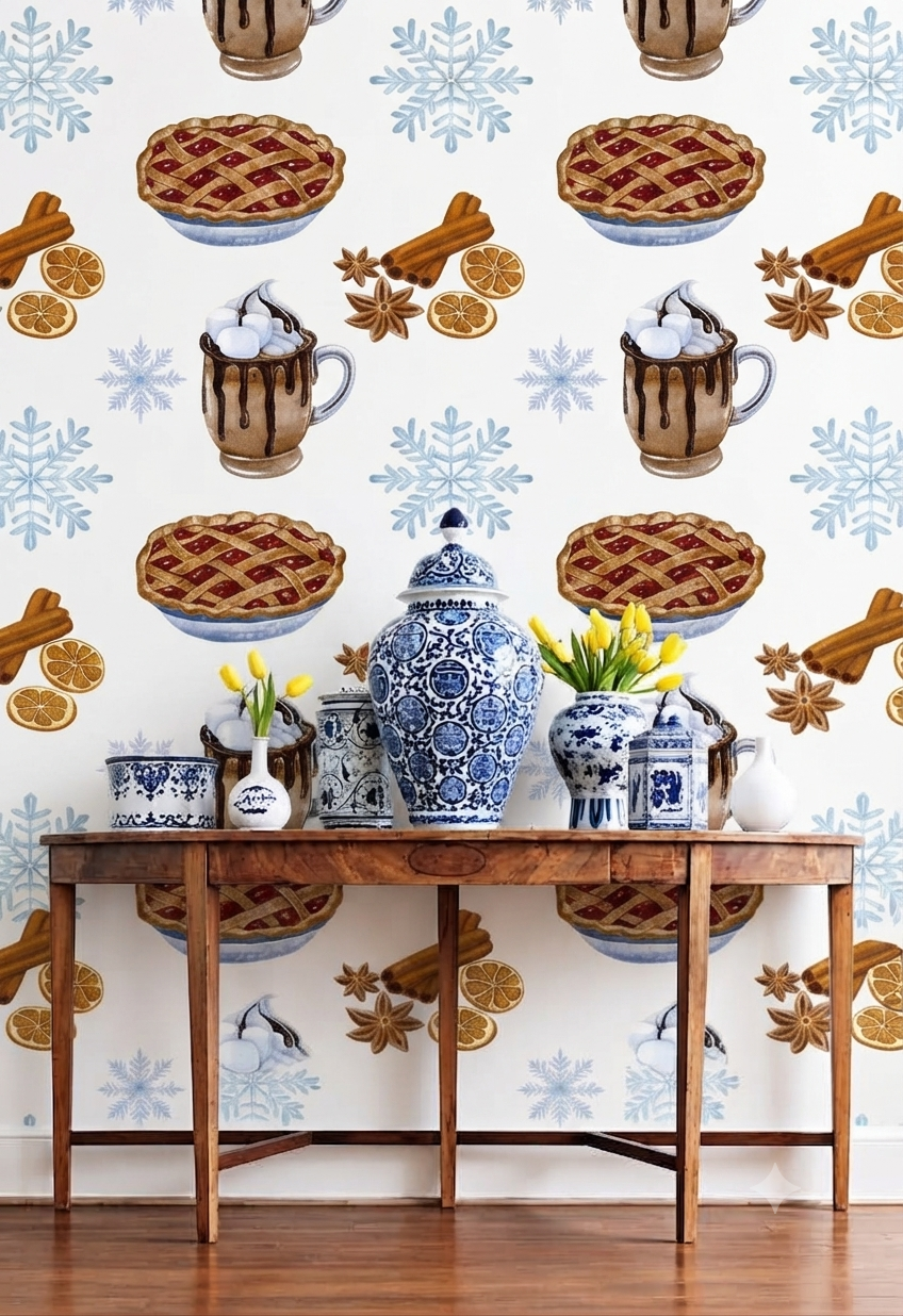 Classic Decorative Pattern Premium Wall Wallpaper.