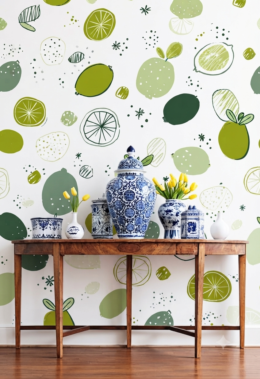 Classic Decorative Pattern Premium Wall Wallpaper.