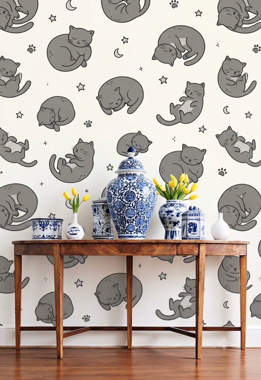 Classic Decorative Pattern Premium Wall Wallpaper.