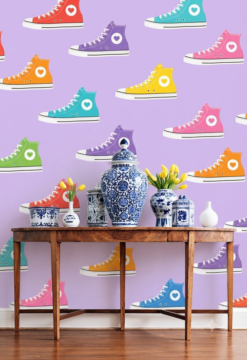 Classic Decorative Pattern Premium Wall Wallpaper.