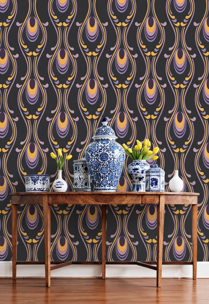 Classic Decorative Pattern Premium Wall Wallpaper.