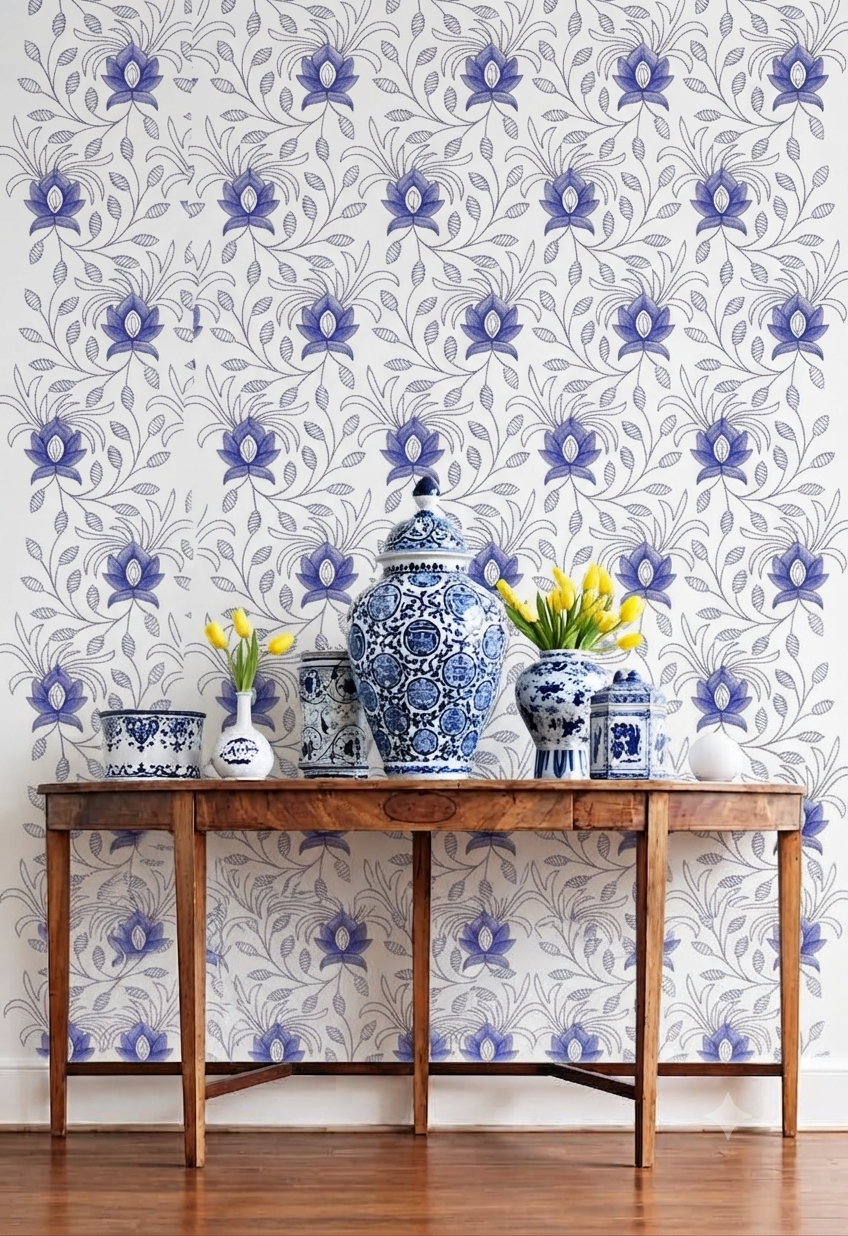 Classic Decorative Pattern Premium Wall Wallpaper.
