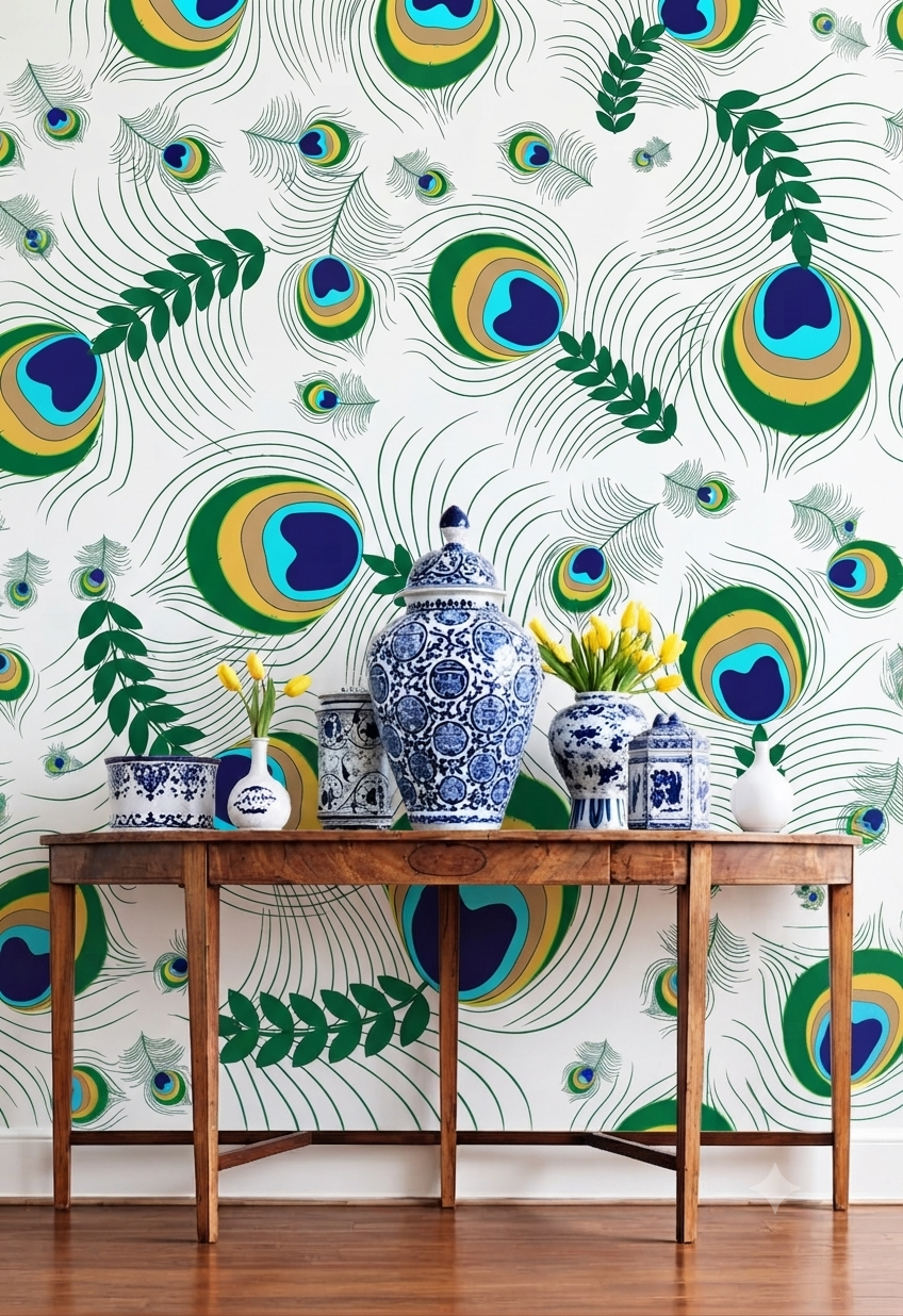 Classic Decorative Pattern Premium Wall Wallpaper.