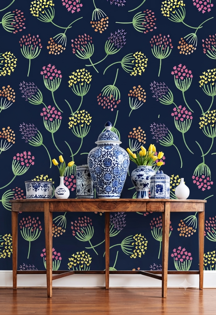 Classic Decorative Pattern Premium Wall Wallpaper.