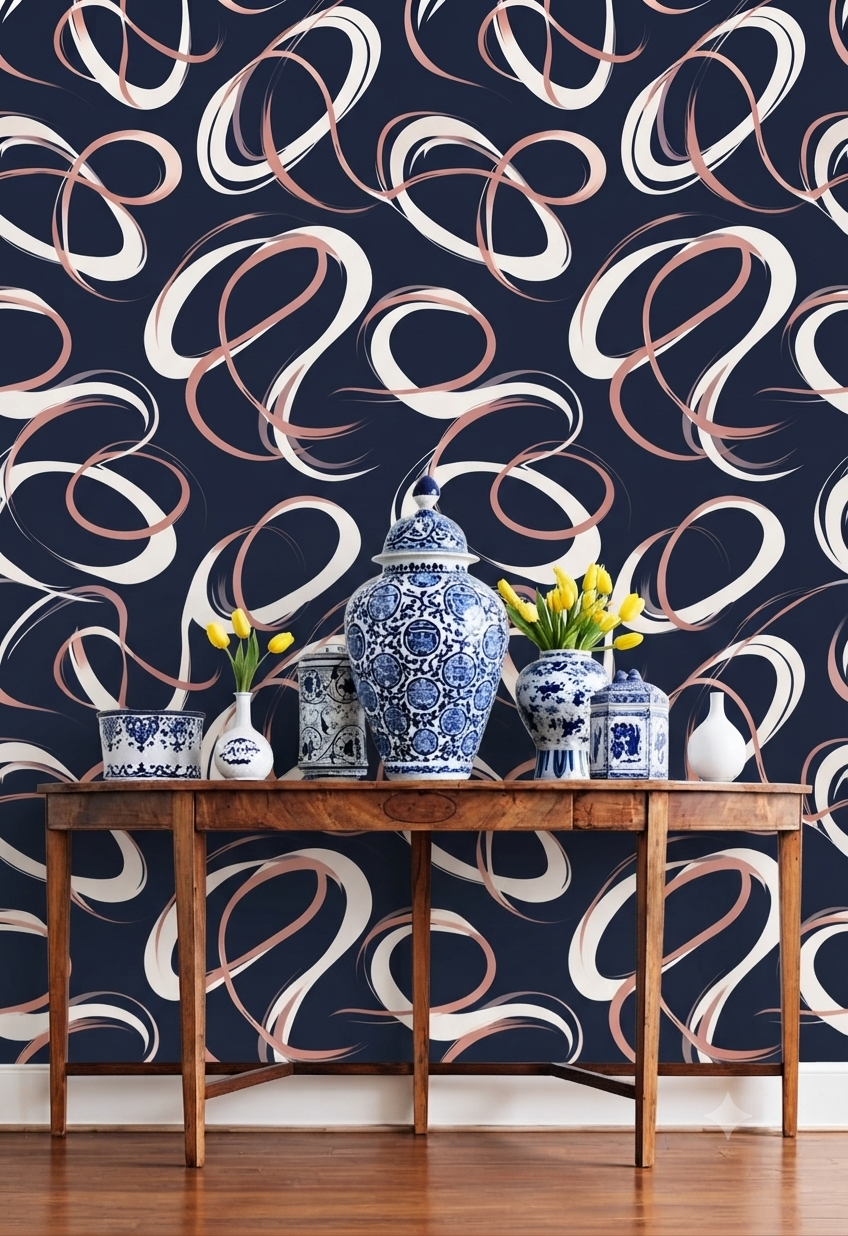 Classic Decorative Pattern Premium Wall Wallpaper.