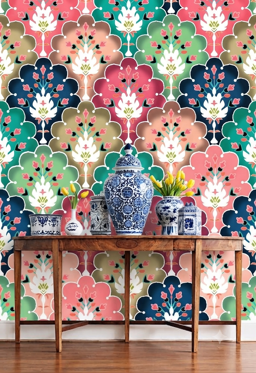 Classic Decorative Pattern Premium Wall Wallpaper