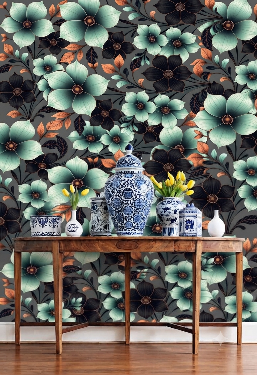 Classic Decorative Pattern Premium Wall Wallpaper.