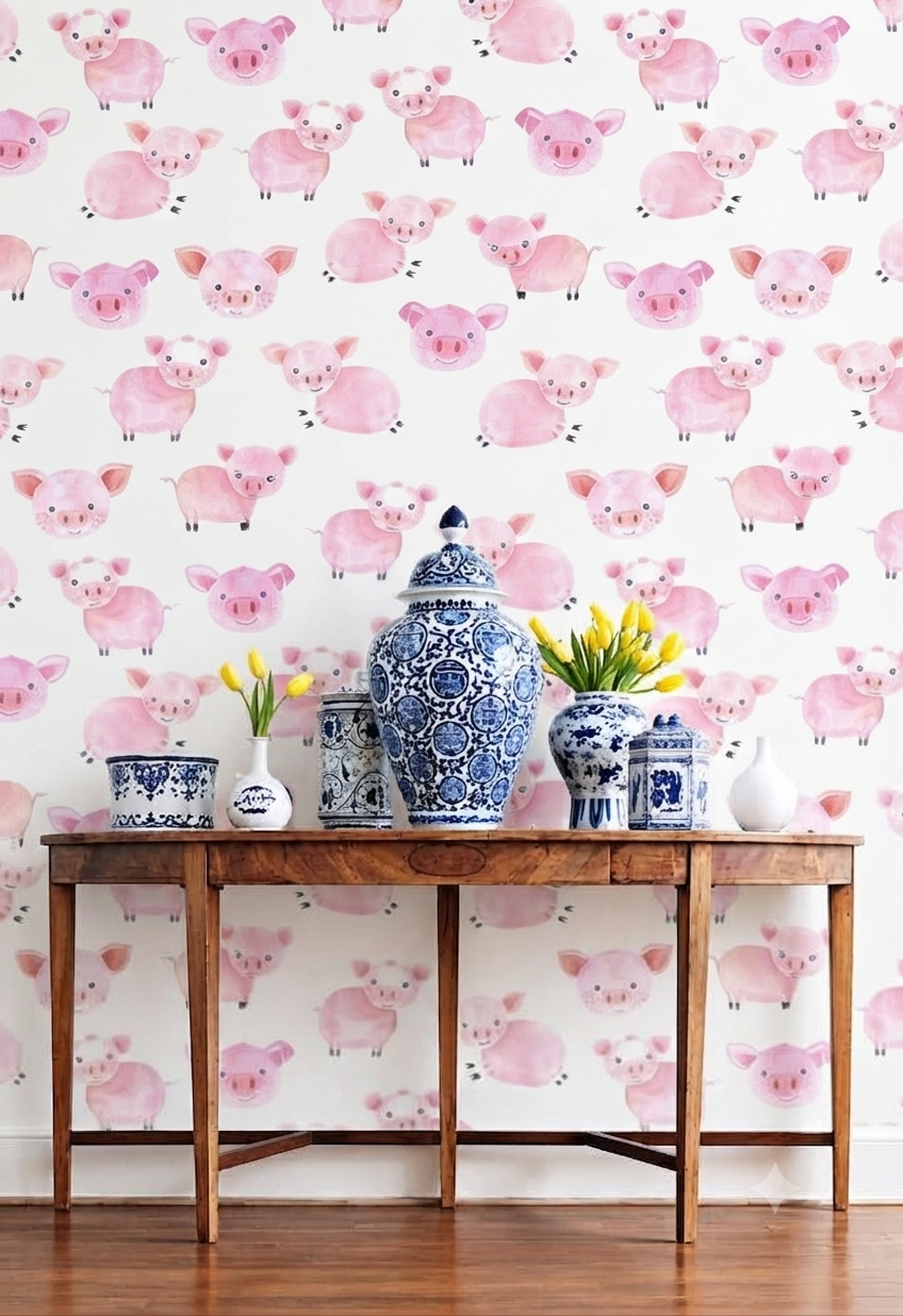 Classic Decorative Pattern Premium Wall Wallpaper.