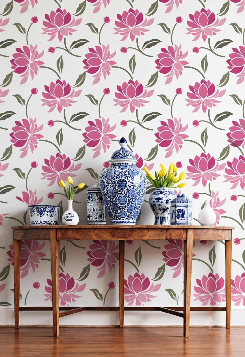 Classic Decorative Pattern Premium Wall Wallpaper.