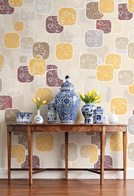 Classic Decorative Pattern Premium Wall Wallpaper.