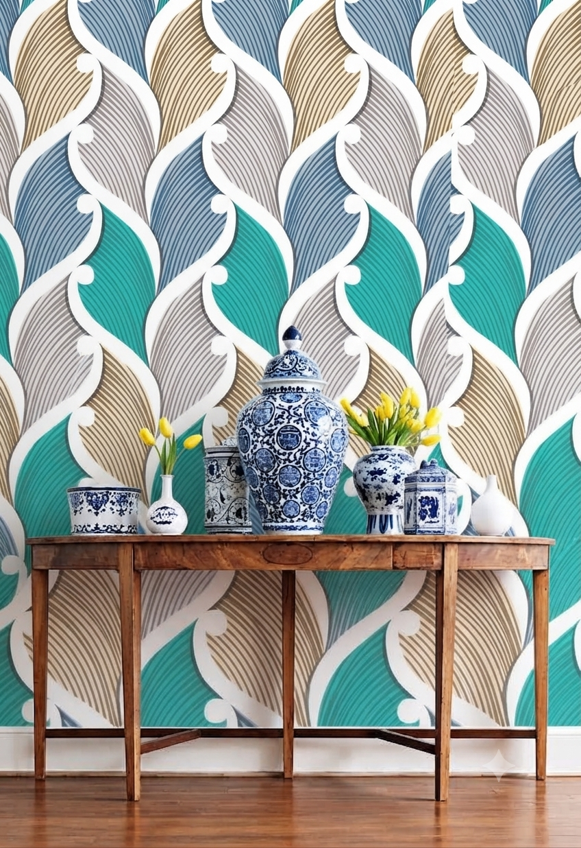 Classic Decorative Pattern Premium Wall Wallpaper.