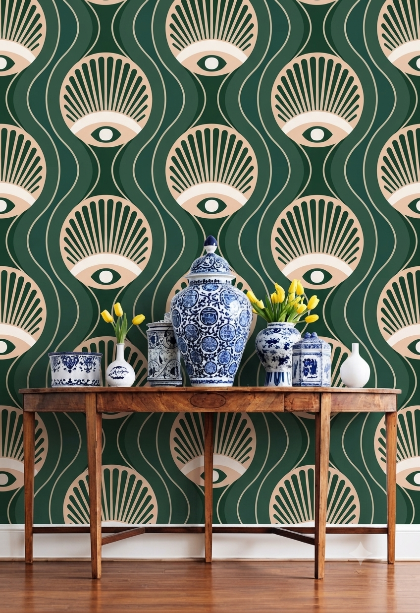 Classic Decorative Pattern Premium Wall Wallpaper.
