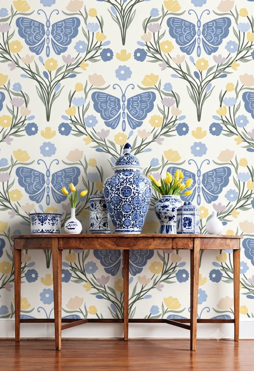 Classic Decorative Pattern Premium Wall Wallpaper.