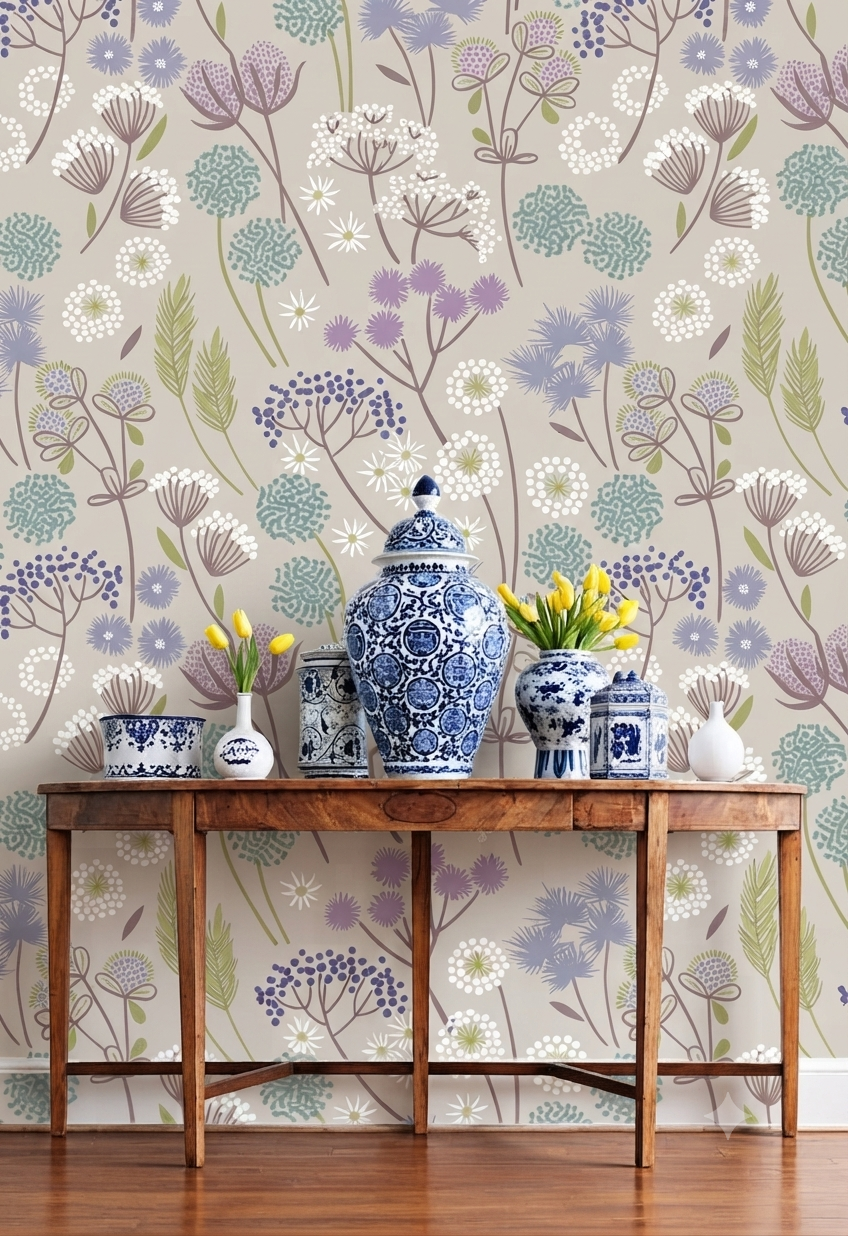 Classic Decorative Pattern Premium Wall Wallpaper.