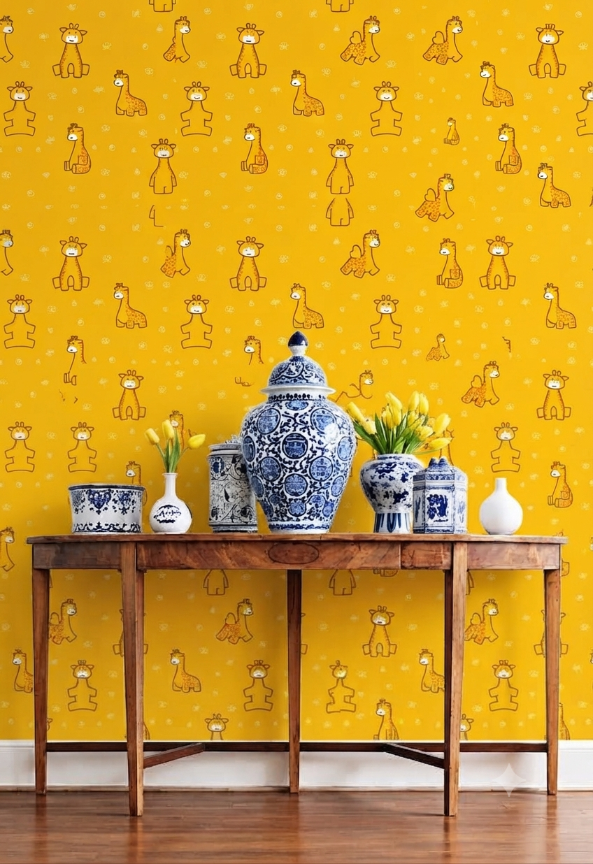 Classic Decorative Pattern Premium Wall Wallpaper.