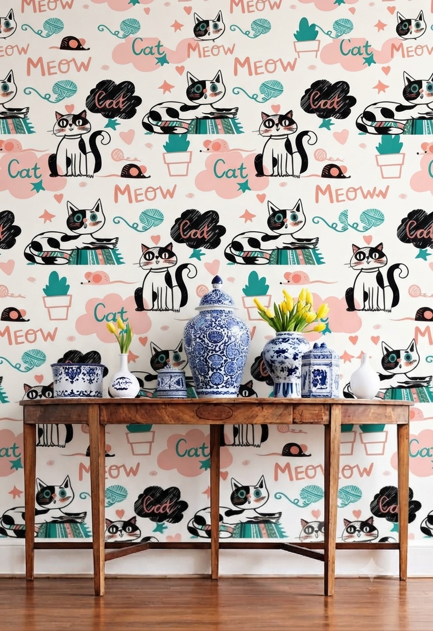 Classic Decorative Pattern Premium Wall Wallpaper.