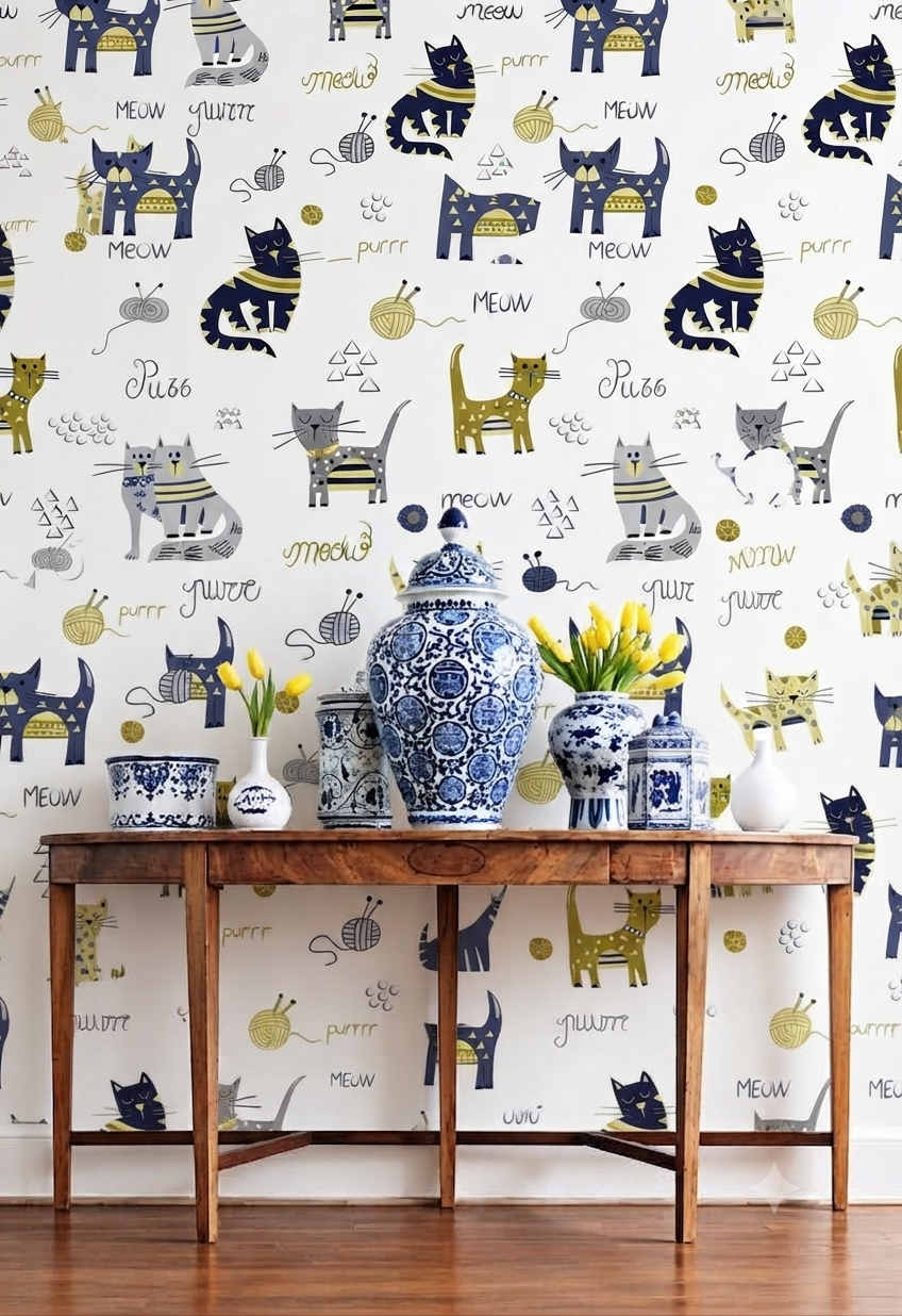 Classic Decorative Pattern Premium Wall Wallpaper.
