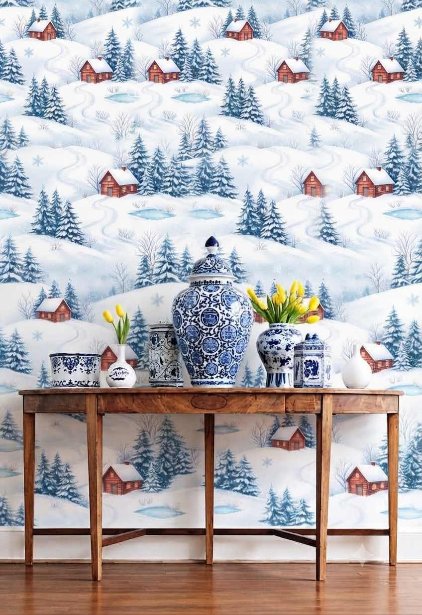 Classic Decorative Pattern Premium Wall Wallpaper.