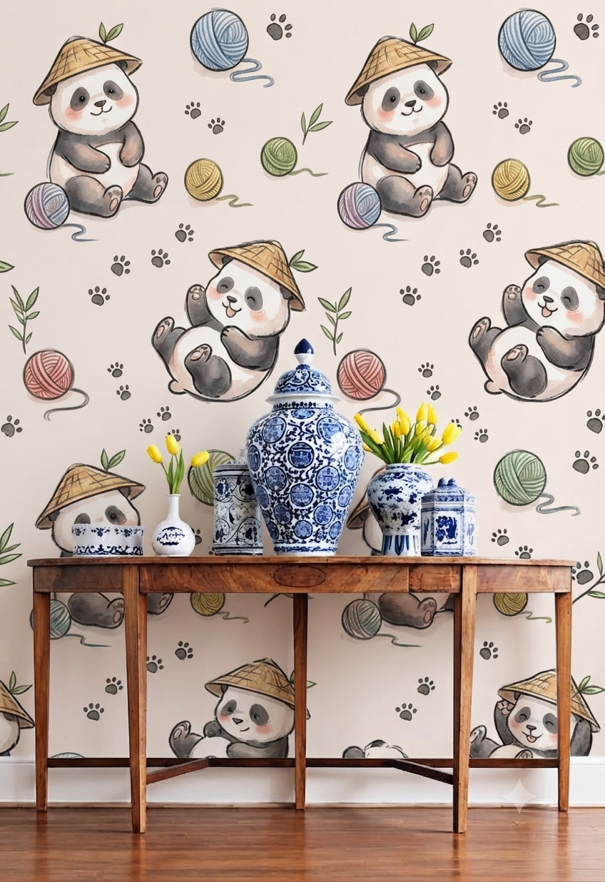 Classic Decorative Pattern Premium Wall Wallpaper.