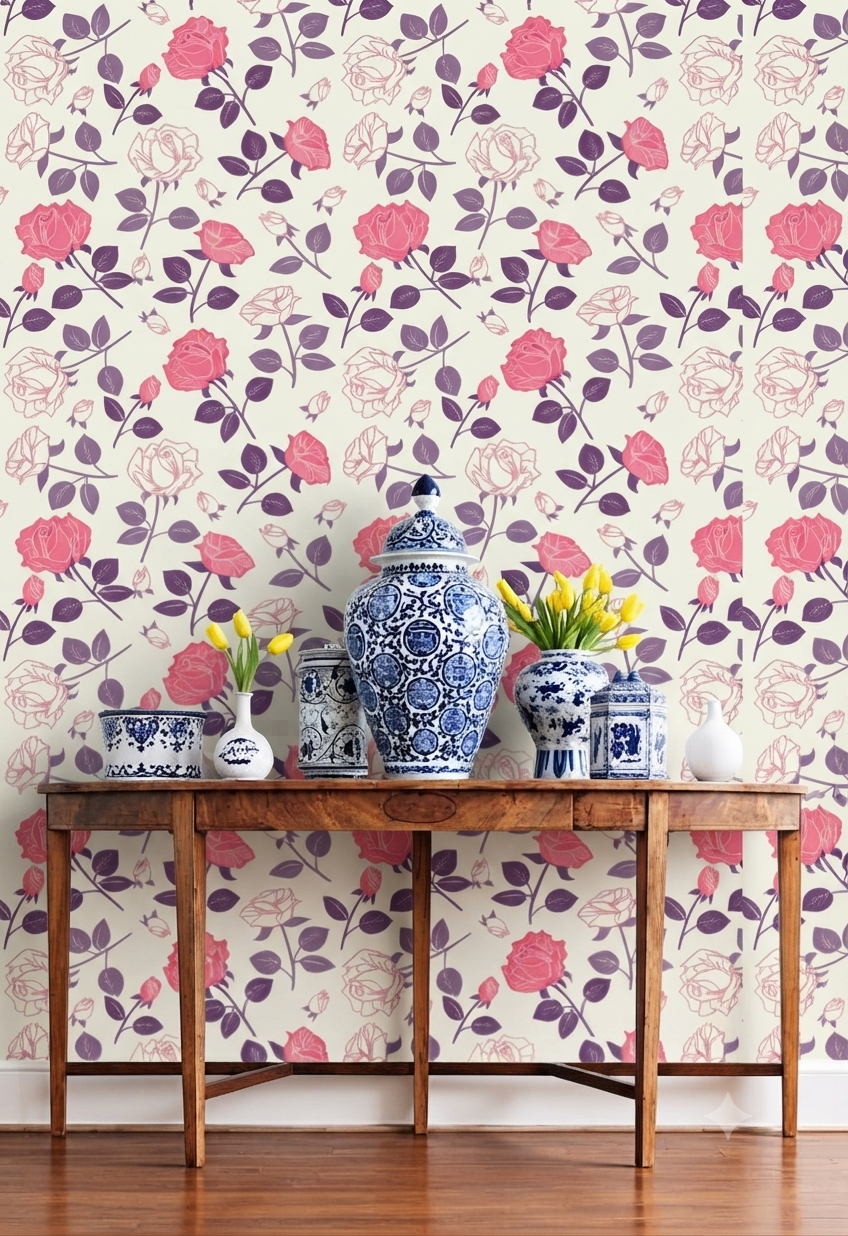 Classic Decorative Pattern Premium Wall Wallpaper.