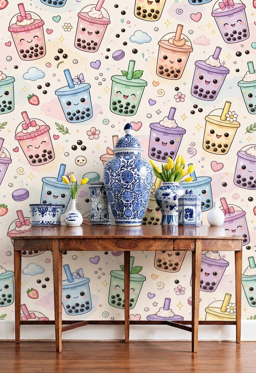 Classic Decorative Pattern Premium Wall Wallpaper.