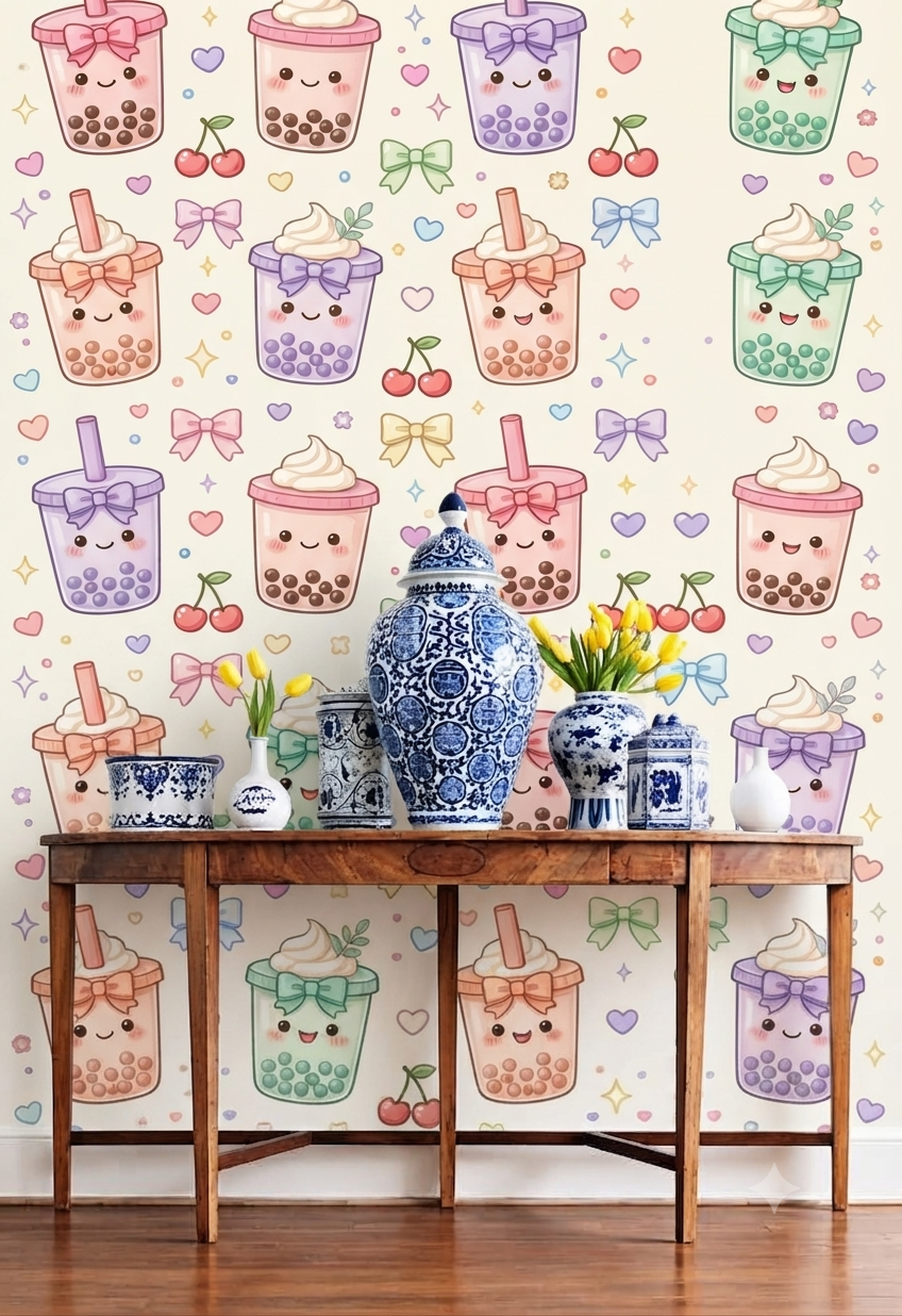 Classic Decorative Pattern Premium Wall Wallpaper.