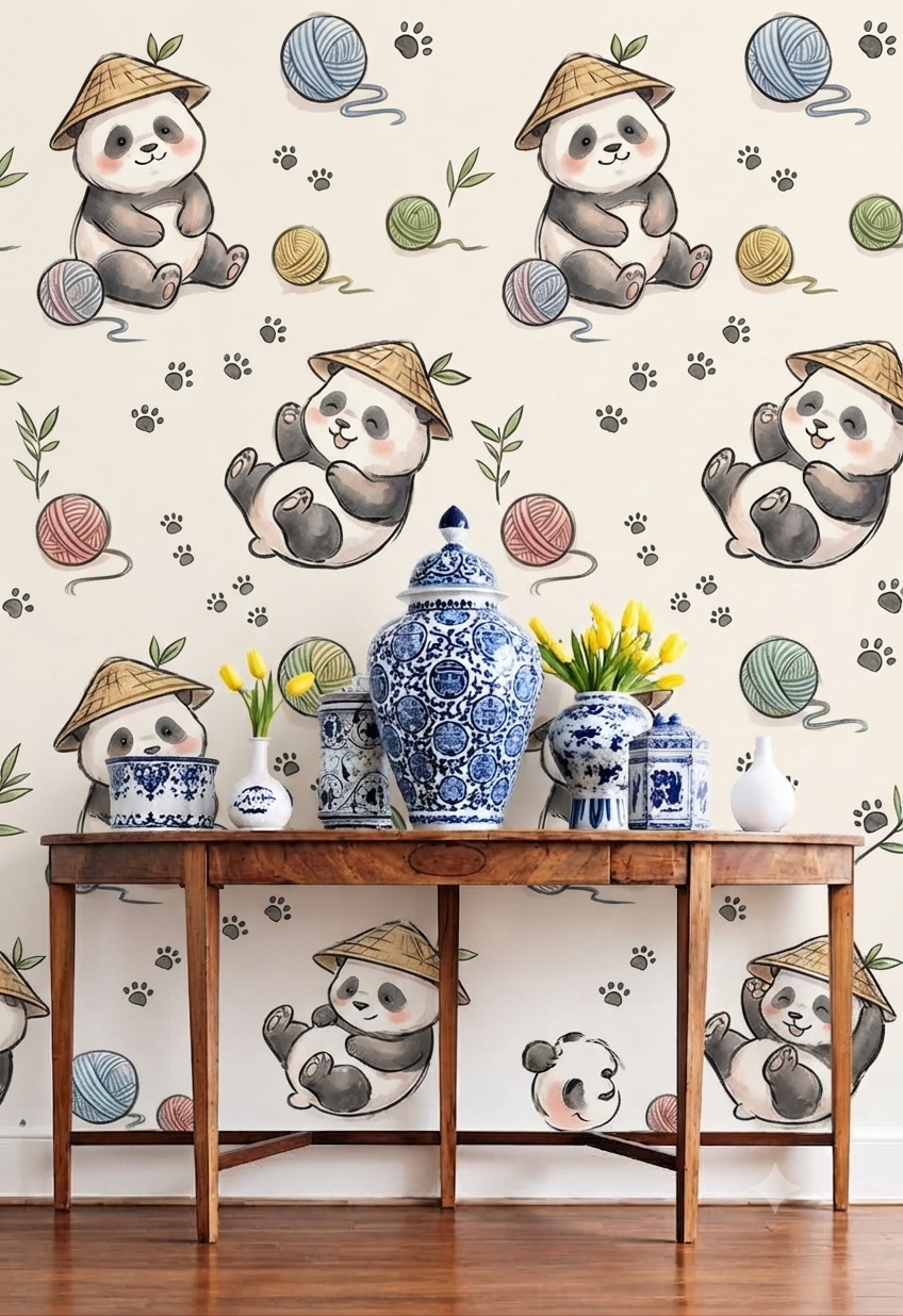 Classic Decorative Pattern Premium Wall Wallpaper.