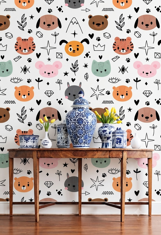 Classic Decorative Pattern Premium Wall Wallpaper.
