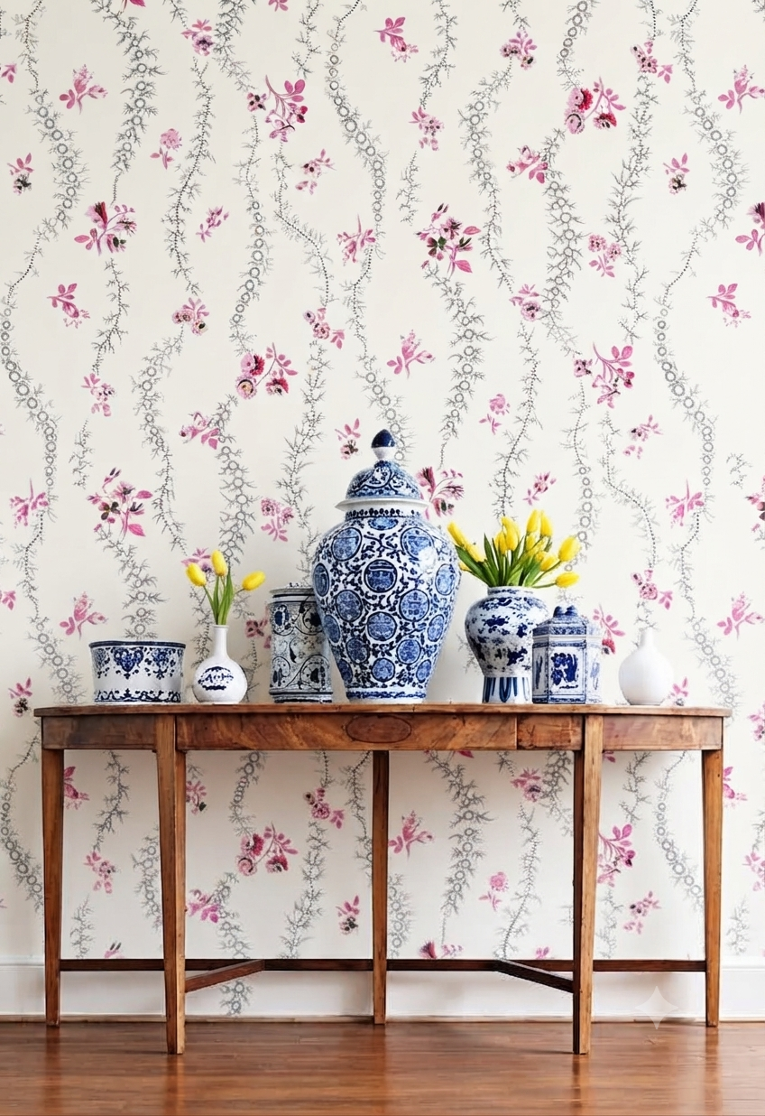 Classic Decorative Pattern Premium Wall Wallpaper.