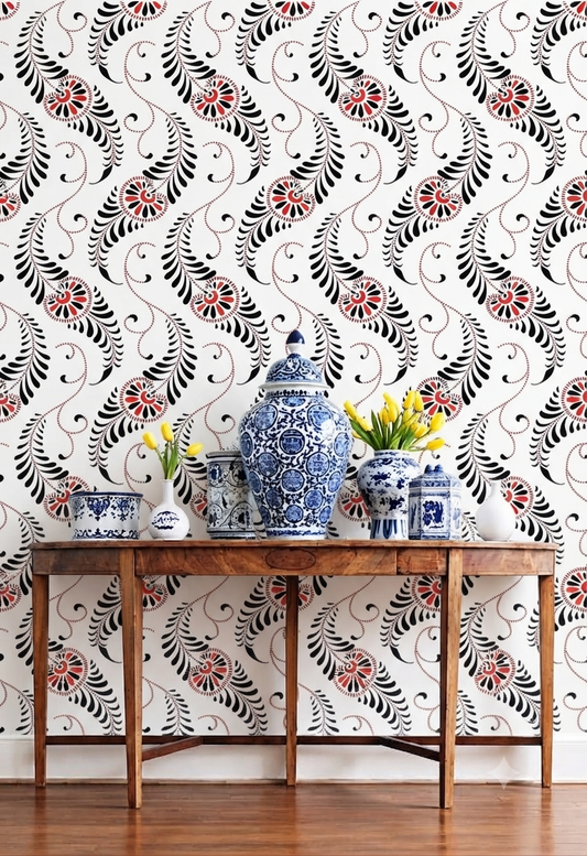 Classic Decorative Pattern Premium Wall Wallpaper.