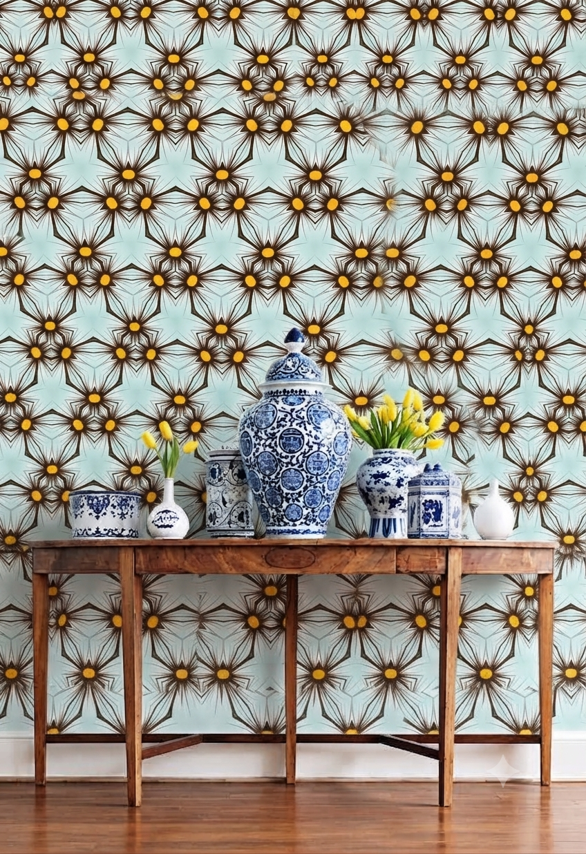 Classic Decorative Pattern Premium Wall Wallpaper.