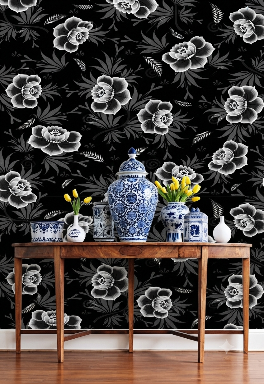 Classic Decorative Pattern Premium Wall Wallpaper.