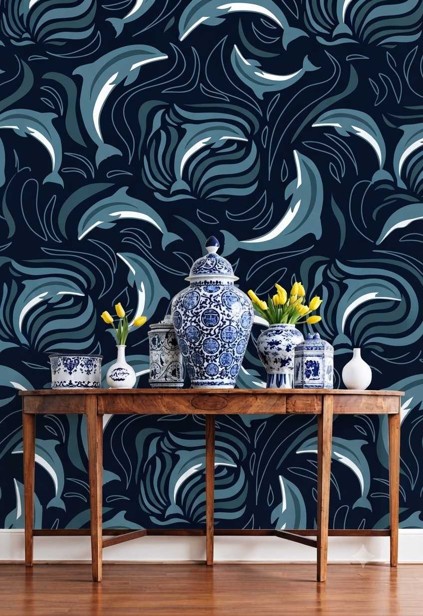 Classic Decorative Pattern Premium Wall Wallpaper.