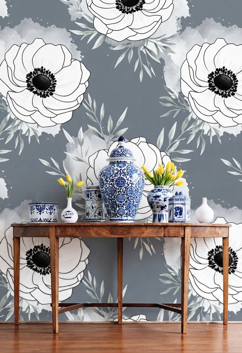 Classic Decorative Pattern Premium Wall Wallpaper.