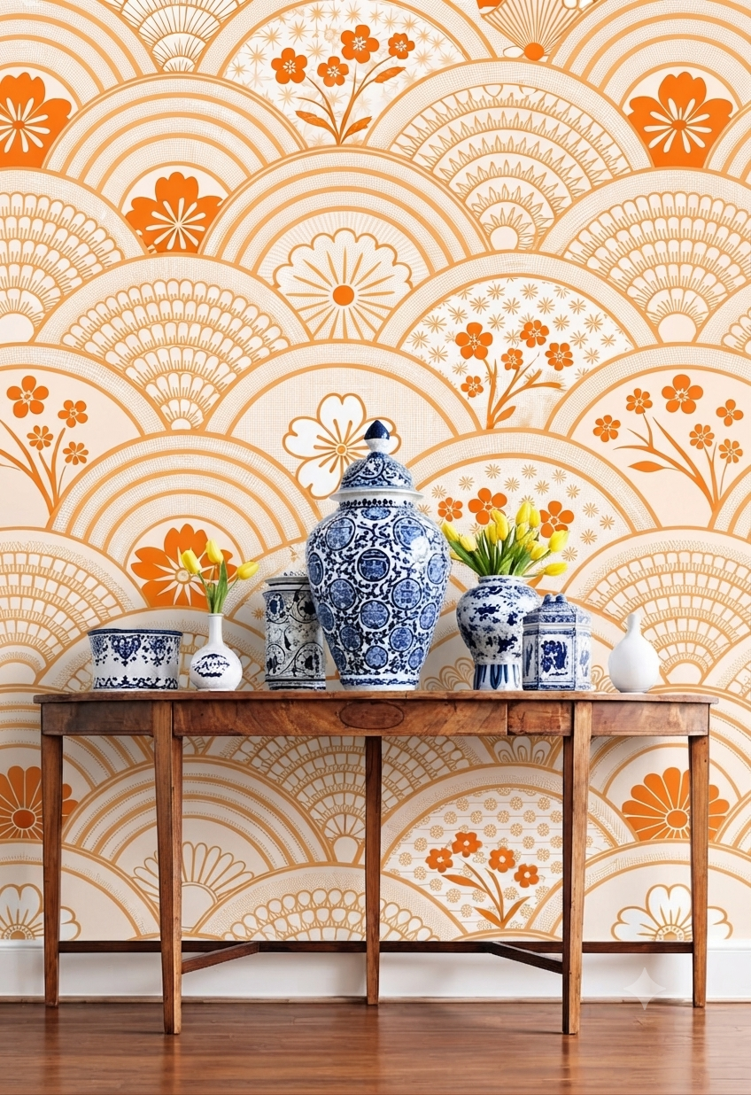 Classic Decorative Pattern Premium Wall Wallpaper.