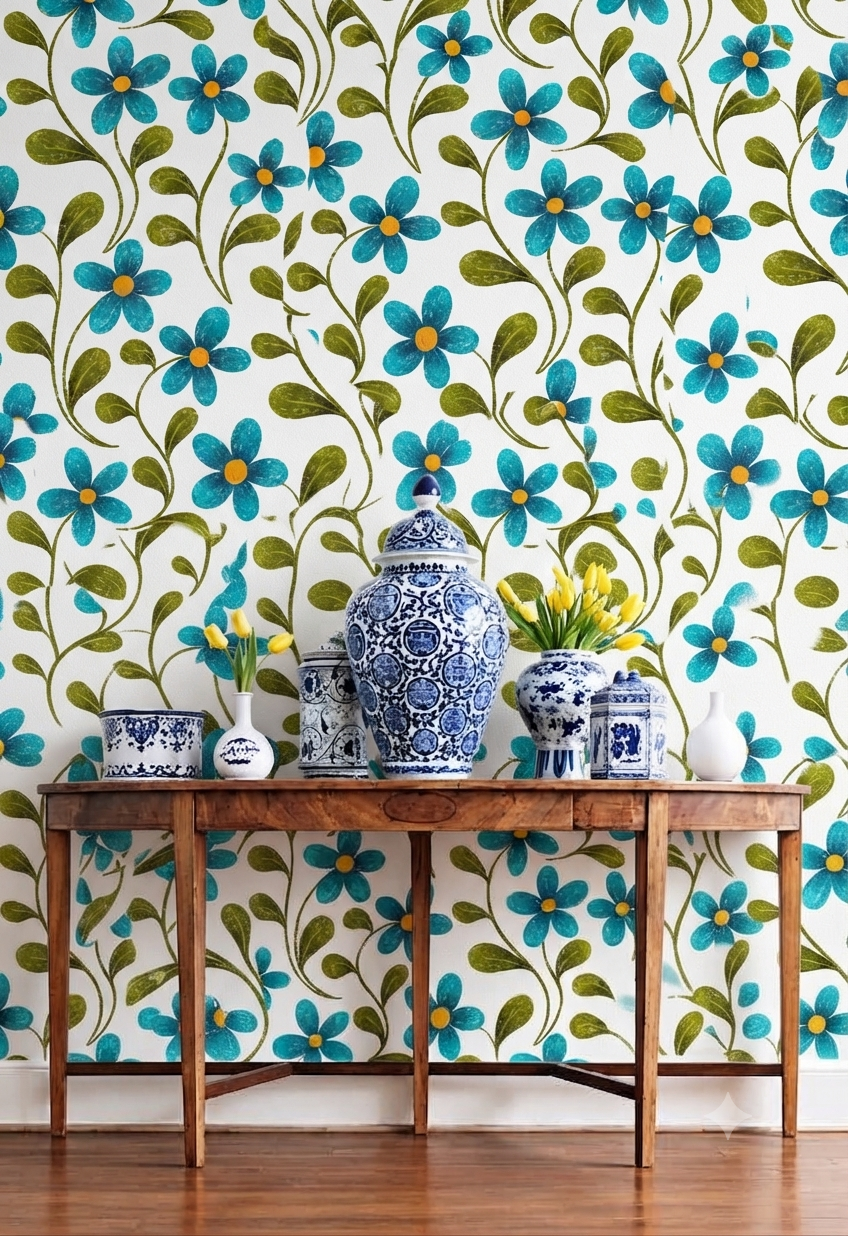 Classic Decorative Pattern Premium Wall Wallpaper.