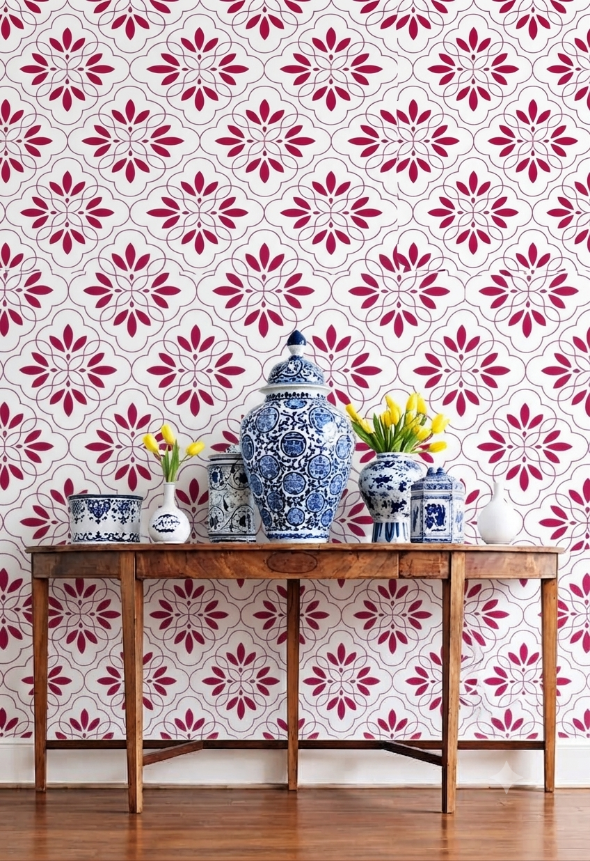 Classic Decorative Pattern Premium Wall Wallpaper.
