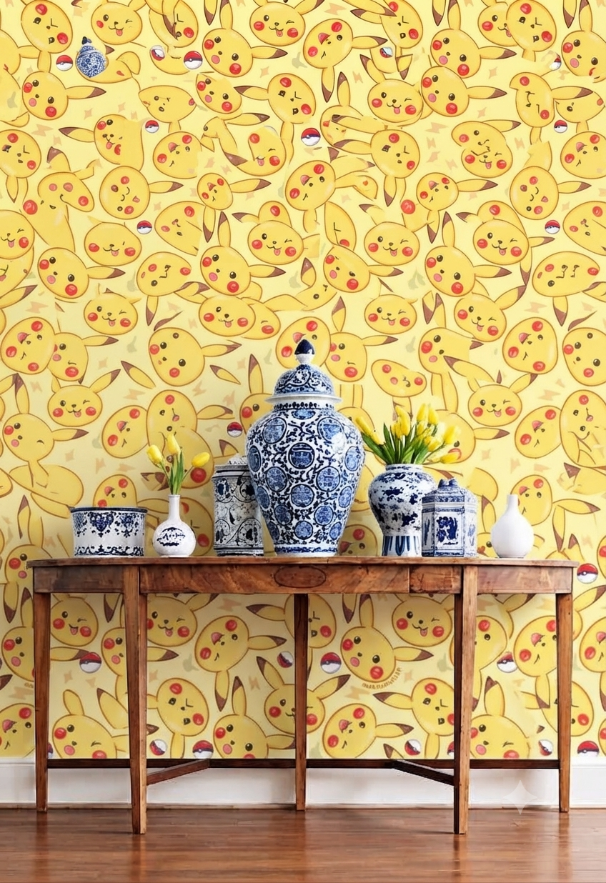 Classic Decorative Pattern Premium Wall Wallpaper.